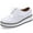Matte White, variant on Women's Flats Platform Shoes Oxfords Casual Shoes White 7 US