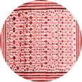 thumbnail image 1 of Ahgly Company Indoor Round Abstract Red Contemporary Area Rugs, 4' Round, 1 of 4