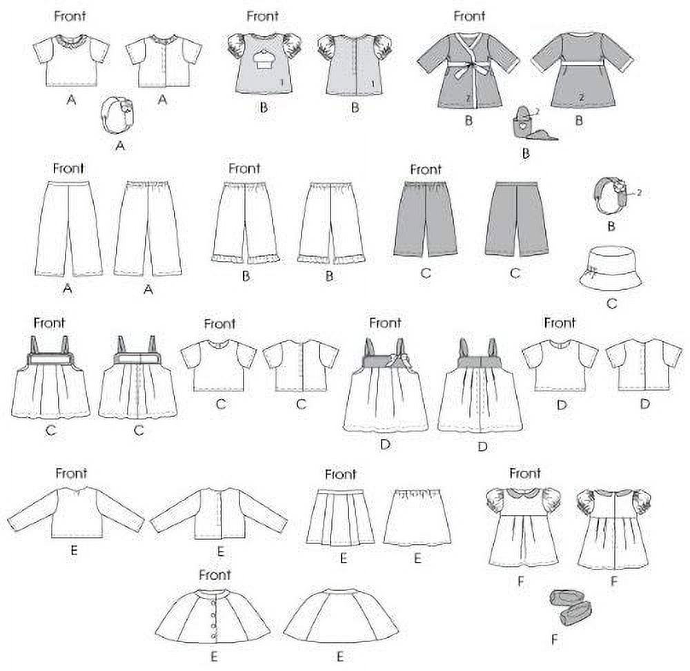 18 (46Cm) Doll Clothes-One Size Only -*Sewing Pattern* - image 2 of 7