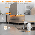 thumbnail image 6 of Superdanny 8 Outlet Tower Power Strip, USB Surge Protector with 10FT Extension Cord, 3 USB-A and 1 USB-C Ports, Gray and Black, 6 of 8