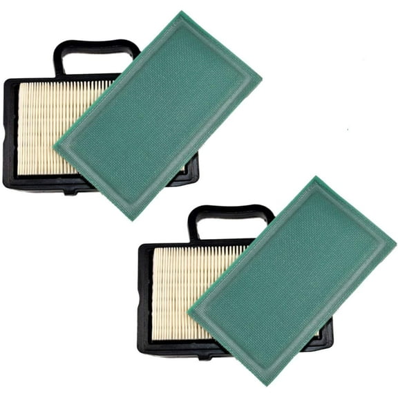 HQRP 2-pack Air Filter Kit for John Deere 125 135 145 LA135 LA120 LA130 LA135 LA140 LA145 LA150 LA155 Tractor