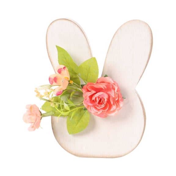 Vintage Easter Bunny Sign Decor, Wooden Table Centerpiece & Tiered Tray Decorations for Spring Home, Farmhouse , Table Centerpiece for Easter Decor