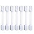 thumbnail image 1 of Buy 2 get 10% off Safety Strap Locks (7 Pack) For Fridge, Cabinets, Drawers, Dishwasher & More, Toilet- Adjustable Strap, No Drilling Required,Easy Installation, White, 1 of 5