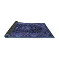 thumbnail image 2 of Ahgly Company Indoor Round Medallion Blue Traditional Area Rugs, 8' Round, 2 of 4