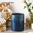 thumbnail image 7 of Kitchen Utensil Holder, Extra Large Farmhouse Utensil Holders for Countertop, Ceramic Utensil Crock, Anti Slip Cork Bottom, 7 of 7