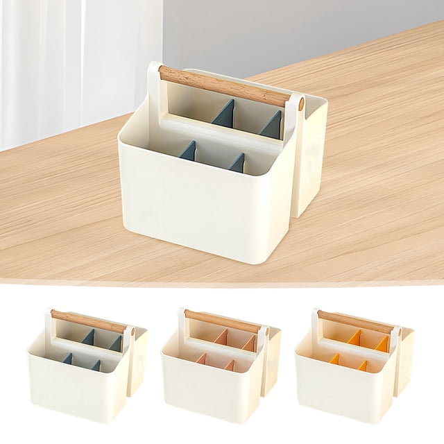 Xihbxyly Caja de Almacenamiento Portátil para Marcadores, Organizador de Compartimentos de Gran Capacidad, Diseño de Plástico Duradero, Organización Eficiente Del Escritorio, Almacenamiento de Sumini