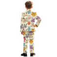 thumbnail image 5 of Whosucclay Polyester Cloth Colorful Cat Faces Boys Suit for Photograph Wedding, 2 Piece Boys Suit Set One Button Elastic Waist Non-Stretch, 5 of 10