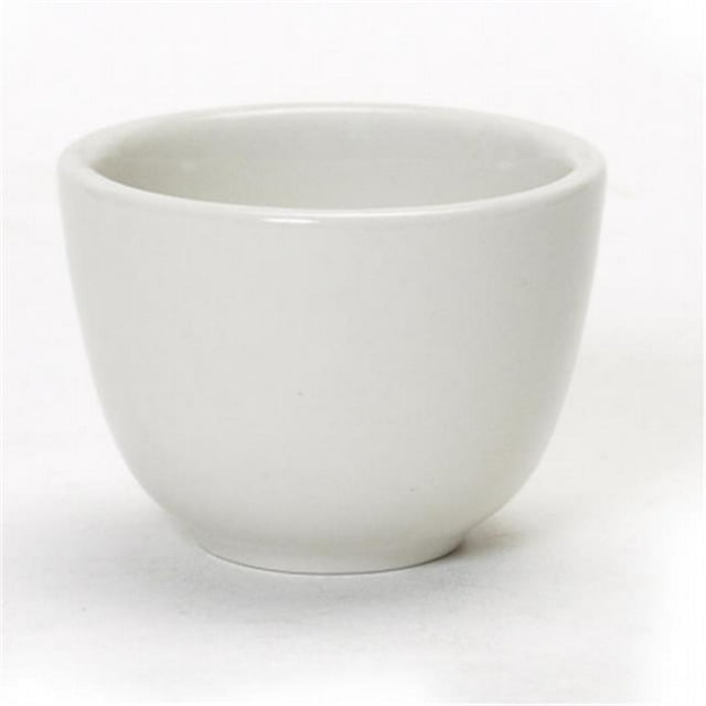 Tuxton China TRE-044 Chinese Tea Cup 3.5 oz. Tea Cup- Eggshell - 3 Dozen