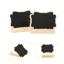 Pretyzoom 10Pcs Chalkboard Signs with Stand Black for Guests and Hosts at Home