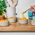 thumbnail image 6 of Beautiful 4-Piece Stoneware Ramekin Set, Porcini Taupe by Drew Barrymore, 6 of 11