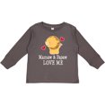 thumbnail image 3 of Inktastic Mamaw and Papaw Love Me Grandson Lion Boys Long Sleeve Toddler T-Shirt, 3 of 5