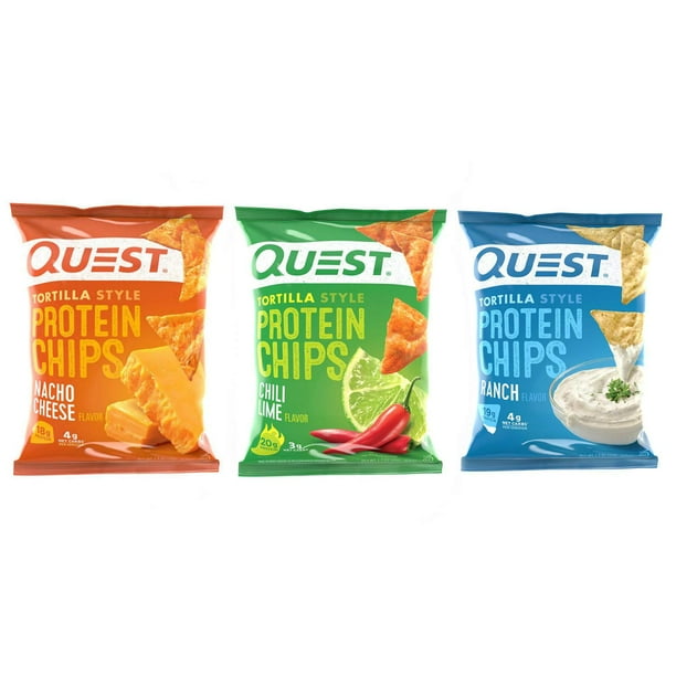 Quest Nutrition Protein Chips Tortilla Style 30 Count (Variety