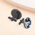 thumbnail image 6 of Polar Bear Men's Shirt Cufflinks made of Stainless Steel for Formal Attire, 6 of 6