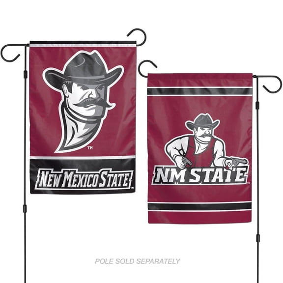 New Mexico State Aggies 12.5” x 18" Double Sided Yard and Garden College Banner Flag Is Printed in the USA