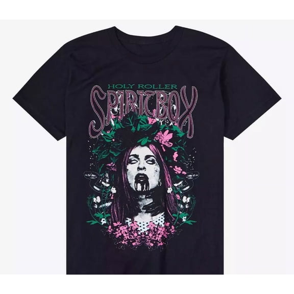 VINTAGE Vtg Spiritbox Holy Roller Album Cotton Black S-5XL Unisex Shirt J877