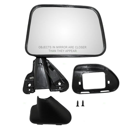 - Passengers Manual Side View Mirror Textured Replacement for Toyota SUV Pickup Truck 8791089135