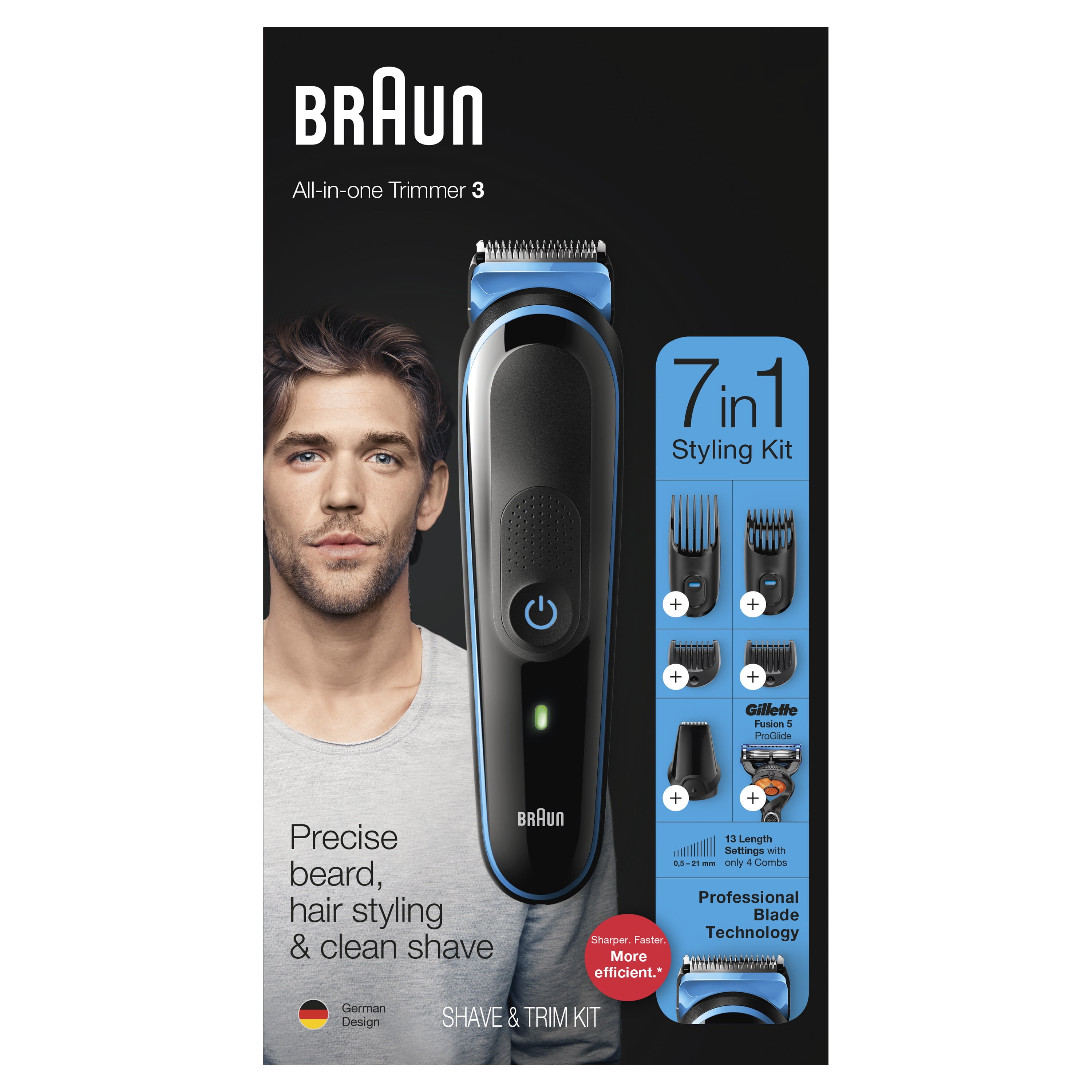 braun beard trimmer set