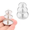 thumbnail image 4 of 1:12 Doll Accessories Silver 3‑Tier Cupcake Stand Mini Cake Stand Dessert Tower Toy Doll Accessories Decoration For Boys Girls 3-6 Year Old, 4 of 21