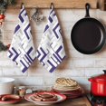 thumbnail image 6 of Modern Geometric Blue Kitchen Towels Set of 1, Abstract Minimalist Artwork Lines Absorbent Dish Towels for Kitchen, Microfiber Hand Towel, Quick Drying Tea Towel for Cleaning Decorative Dishcloths, 6 of 7