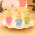 thumbnail image 2 of Cute Rabbit Eraser School Supplies Creative Pencil Stationery Children Kids Gift 3 PCS, Color Random, 2 of 4