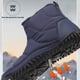 thumbnail image 3 of Botas de nieve de invierno Minimalistas de entrenadores descalzos Boots sin deslizamiento Carrete de carreras Cierre de cierre Fashion Booties Forrados para hombres Mujeres, 3 of 9