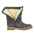 thumbnail image 3 of Bota DREAM PAIRS para Mujer, Media Caña, Invierno, Nieve, Gris, Talla 9.5, 3 of 6