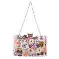 thumbnail image 4 of Bolso de mano tipo clutch para mujer, elegante, con lentejuelas y flores de cuentas. Ideal para ocasiones especiales., 4 of 7