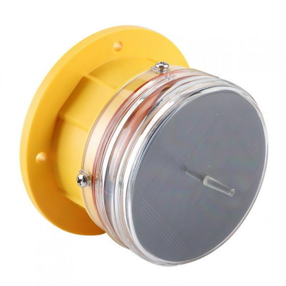 Sonew Sidelight,Beacon Light,Solar Power Sidelight IP68 Waterproof LED Ship Marine Dock Barge Safety Beacon Flashing Light 360° Lighting