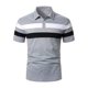 thumbnail image 3 of pstuiky camisetas de hombre, Camiseta de manga corta con cuello vuelto y solapa de color liso para hombre camisetas de hombre xxxl, 3 of 5