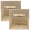 thumbnail image 3 of 2 cubos de almacenamiento plegables de tela para guardarropa, organizador de ropa, 3 of 7