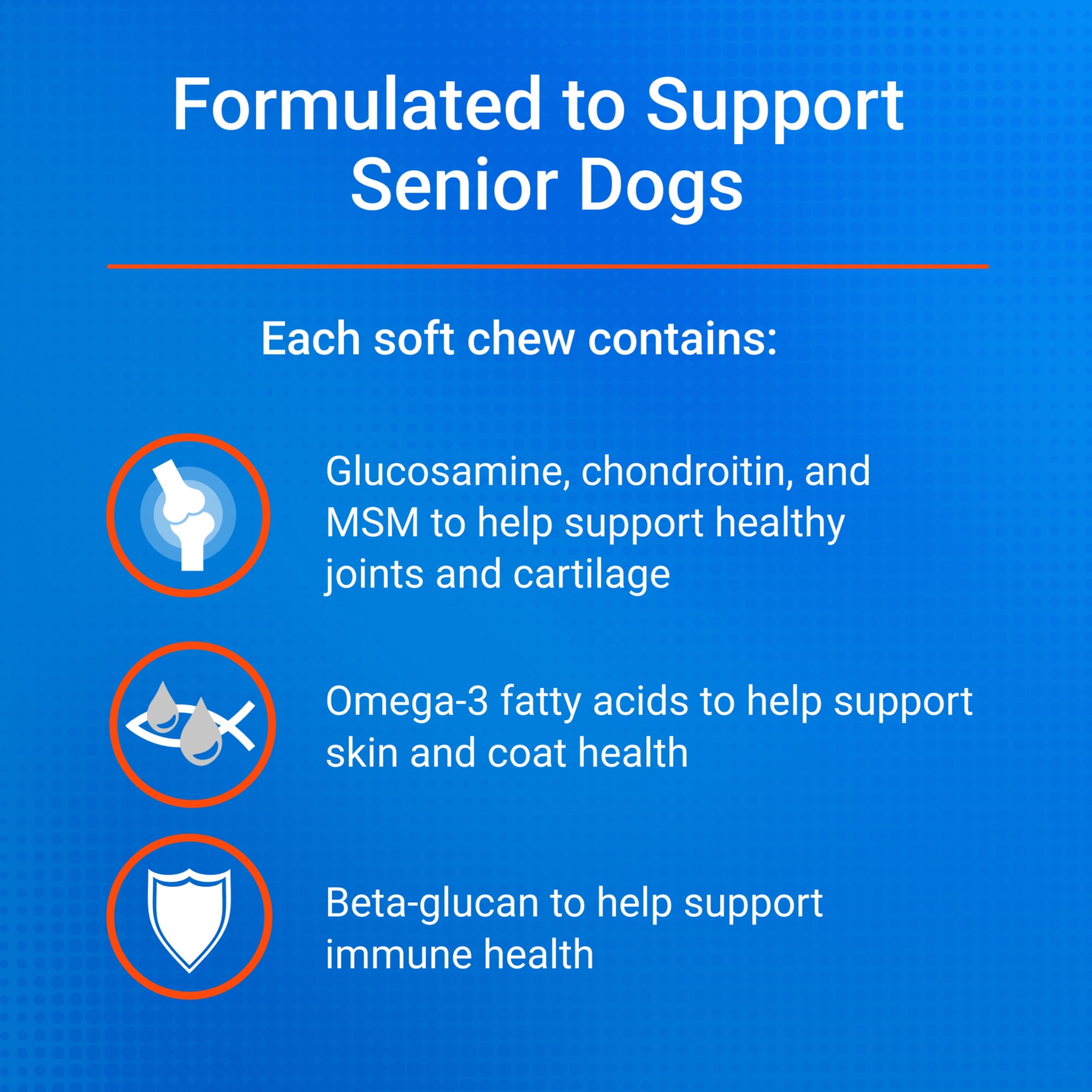 Nutramax Cosequin for Senior Dogs Joint Health Supplement, Soft Chews, 60 Count
