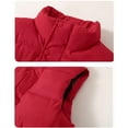 thumbnail image 5 of uublik Mens Puffer Vest Warm Quilted Sleeveless Outerwear for Work Casual Travel Red, 5 of 5
