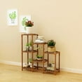 thumbnail image 4 of Plant Stand Plant Shelf,Wood Plant Stands Multi-Functional Creative Plant Shelves for Multiple Plant for Indoor Outdoor Garden Balcony Living Room Office 7 Pots, 4 of 10