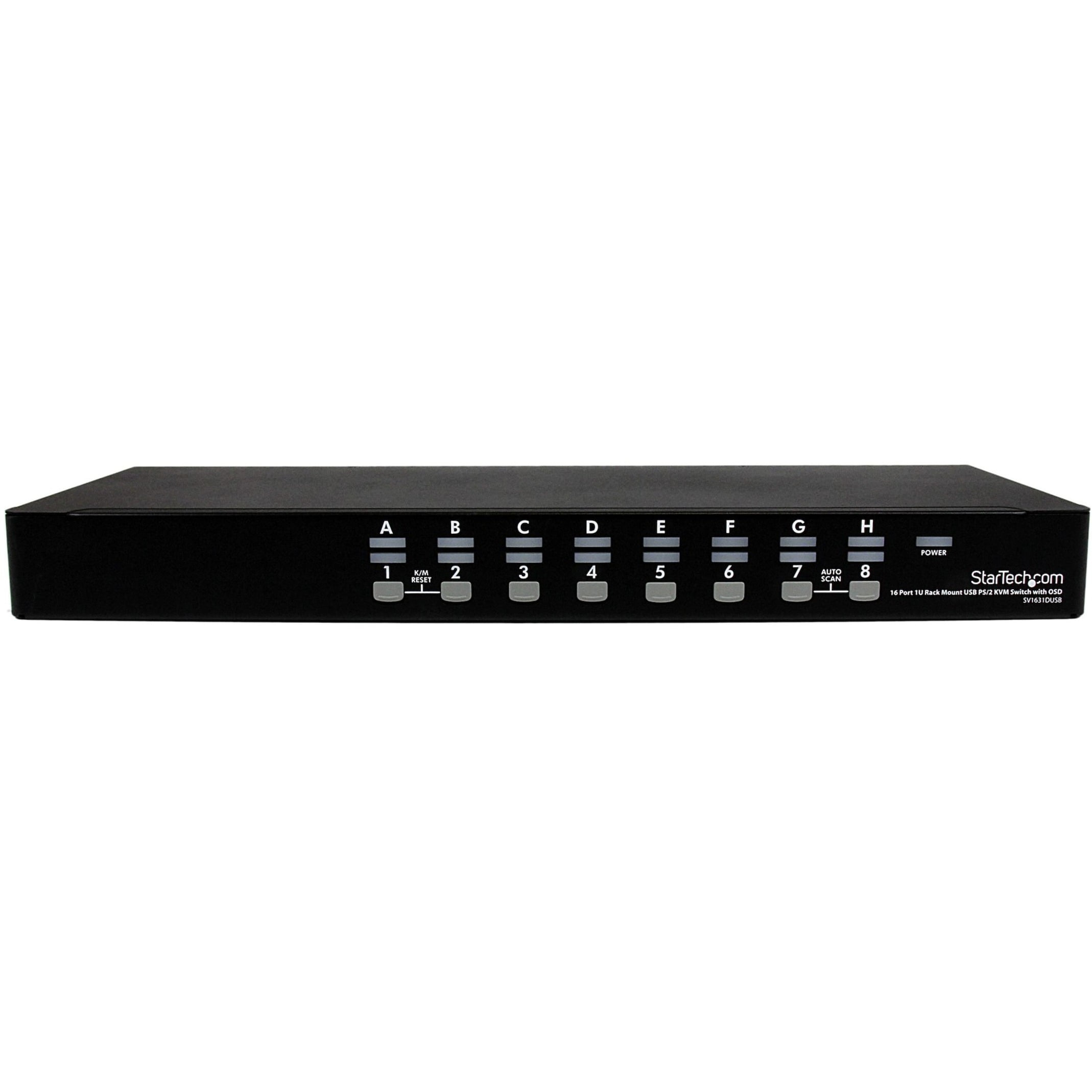 16PORT USB PS2 KVM SWITCH 1U RACKMOUNT WITH OSD
