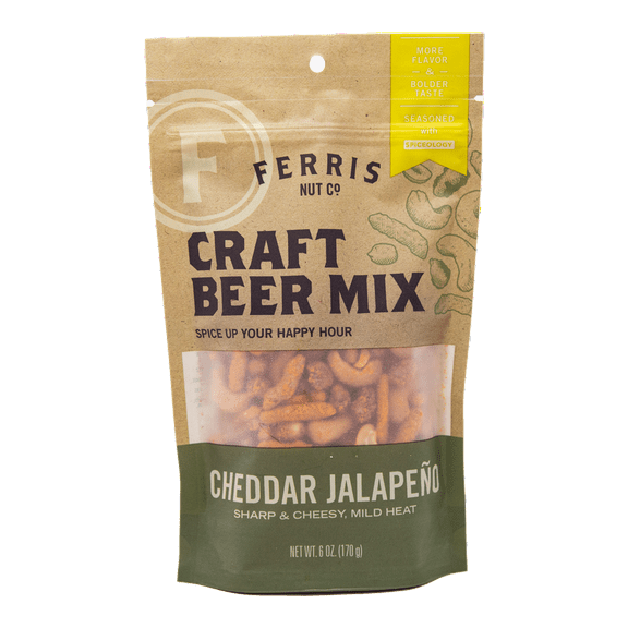 Pack of 12, Ferris Eb Cheddar Jalapeño Craft Beer Mix, 6 oz