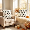 thumbnail image 6 of Halloween Ghost Brooms Quilted Throw Pillow Cover 18x18 Soft Polyester Cushion Case Hidden Zipper Spooky Decor for Sofa Living Room by MPOISVA, 6 of 6