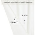 thumbnail image 4 of Chezmoi Collection Lux Cream White Crushed Velvet Curtains 2 Panel Set, Room Darkening Luxury Distressed Velvet Rod Pocket Window Drapes for Living Room Bedroom 50" W x 72" L, 4 of 9