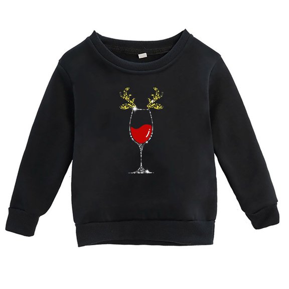 Mercatoo Baby Girls Cotton Sweater Jackets Fall And Winter Christmas Print Casual Round Neck Long Sleeve Pullover Top