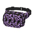 thumbnail image 2 of Balery Cartoon Black Cats Mochila Cinturón para Mujeres y Hombres, Bolsa de Cintura Impermeable de Doble Capa con Correa, 2 of 9