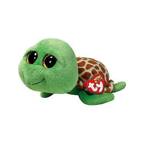 TY Beanie Boos -Zippy Green Turtle  (Glitter Eyes) Small 6" Plush