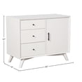 thumbnail image 2 of Alpine Furniture Flynn Wood  Accent Cabinet in White, 2 of 6
