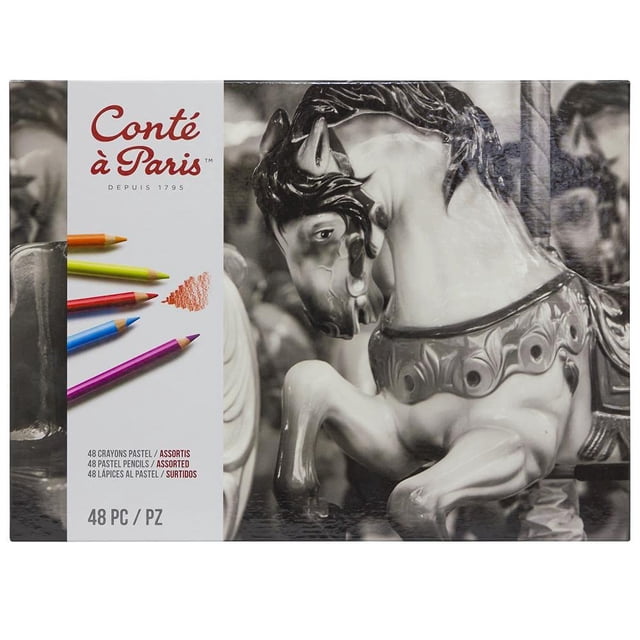 Conté à Paris 48 Unités Crayons Pastel Assortis
