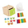 thumbnail image 3 of Caja de clasificación de forma de color de madera Reconocimiento de color Educational Educational Learning para niños pequeños Estilo E, 3 of 9