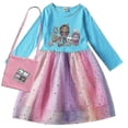 thumbnail image 3 of Gabby Cats Baby Girl Dresses Kids Gabbys Doll House Clothes Carnival Cosplay Costume Children Long Sleeve Casual Dress With Bag, 3 of 5