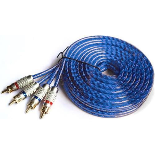 MWGears HTS003 High Quality 2Channel Car Stereo RCA Cables 4.5M (14.76 ft)