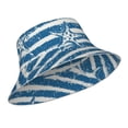thumbnail image 2 of Naloa Ocean on Striped Reflective Double-Sided Bucket Hat, Sun Hat, Soft and Breathable for Gardening, Beaching, Camping, Hiking, Fishing, 2 of 9