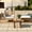 Natural+Beige, variant on Acacia Wood Outdoor Set with Zippered Cushion Covers / Easy to Maintain