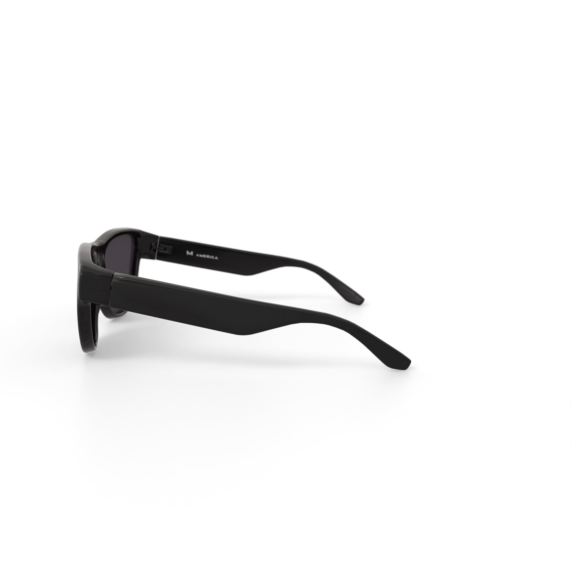 M aMerica Mens , Rx'able Fashion Plastic, Sunglasses, Dean Black, 57-19-140, Mudeasblk0057, 1 Pair