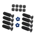 thumbnail image 4 of Colaxi 8 Pieces Table Football Replacement Handles Table Soccer Accessories Nonslip with 2 Small Footballs Foosball Grips Components Dark Blue Footballs, 4 of 8