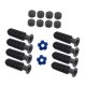 thumbnail image 3 of Tabla 8pcs Table Reemplazo de Fútbol Reemplazo de Fútbol Accesorios de Fútbol con 2 Fútbol Americano Pequeño Reemplace Piezas Mango de Manejo de Futbo Balones de fútbol azul oscuro, 3 of 8